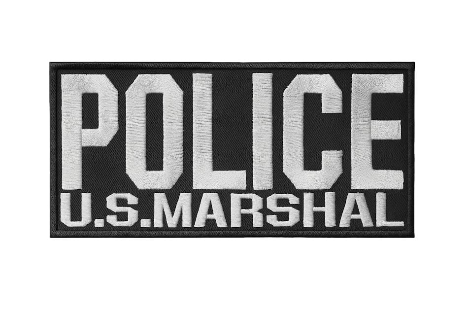 Amazon.co.jp: 明日香縫製 パネルパッチ (POLICE US MARSHAL(BK